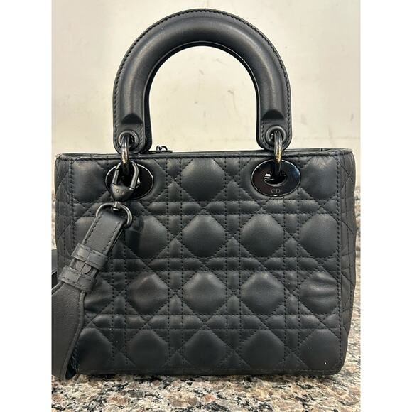 Christian Dior Small Lady Dior My ABCDior Bag Ultramatte Cannage SPBSAL 336647 - Picture 5 of 15